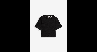 Oversized shirt parelapplicatie