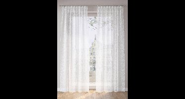 Gedessineerd gordijn met gerecycled polyester (1 stuk)