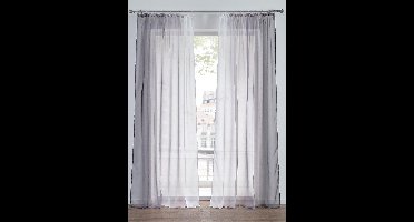 Gordijn van lichte voile, ook verkrijgbaar in extra lang (2 stuks)