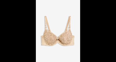 Voorgevormde bh met elegant borduursel en afneembare kettinkjes