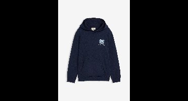 Hoodie van biologisch katoen en een grote print op de rug, loose fit