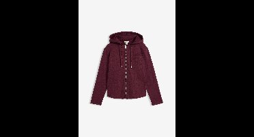 Sweatvest met capuchon en gerecycled polyester