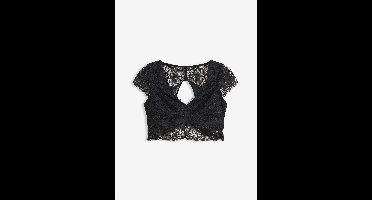 Bralette zonder beugels met gebloemd kant