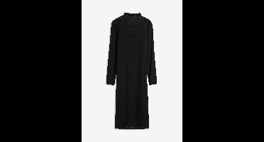 Jersey jurk met mesh