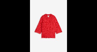 Oversized gebreid shirt