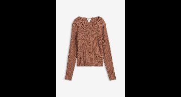 Fijngebreid vest in een zachte viscosemix