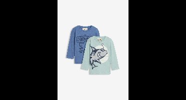 Longsleeve van biologisch katoen (set van 2)