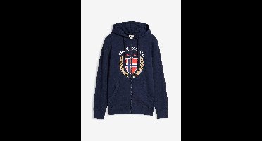 Sweatvest met capuchon van puur katoen