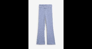 Geribde jersey broek met biologisch katoen