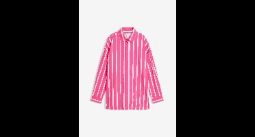Overhemdblouse van katoenpopeline