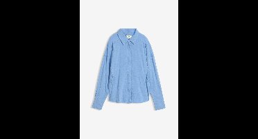 Overhemdblouse met zakken in een viscose mix