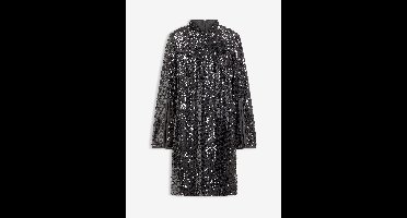 Paillettenjurk met trompetmouwen