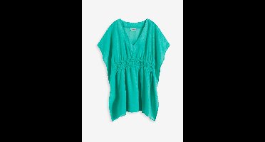 Transparante strandtuniek met V-hals