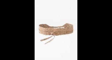 Strikceintuur van suède