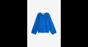 Oversized blouse van mousseline