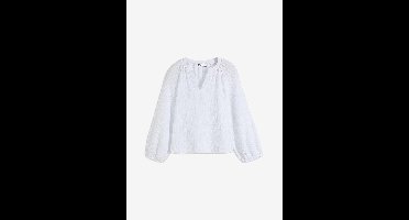 Oversized blouse van mousseline