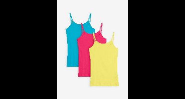 Top met spaghettibandjes van puur katoen (set van 3)