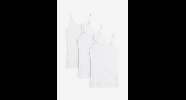 Top met spaghettibandjes van puur katoen (set van 3)