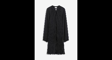 Mini jurk van fijn chiffon met plissé