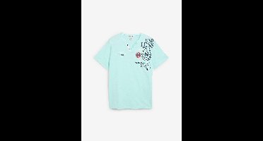 Henley shirt met korte mouwen van biologisch katoen