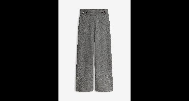 Jersey broek met decoratieve tailleband