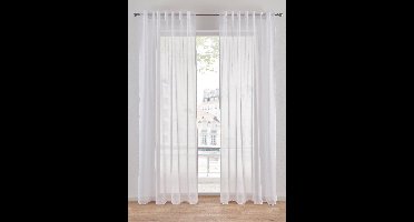 Gordijn van lichte voile met onzichtbare lussen (1 stuk)
