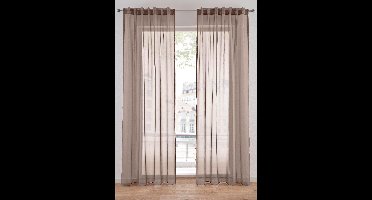 Gordijn van lichte voile met onzichtbare lussen (1 stuk)