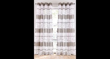 Transparant gordijn met gerecycled polyester (1 stuk)