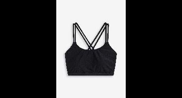 Bralette bikinitop met gekruiste bandjes