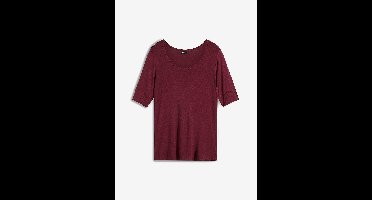 Shirt met ronde hals van zachte viscose