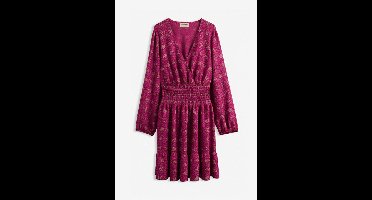 Mini jurk van soepelvallende viscose