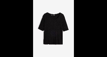 Shirt met ronde hals van zachte viscose