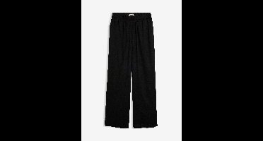 Viscose instapbroek met comfortband en wijde pijpen