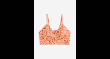 Bralette zonder beugels met gebloemd kant