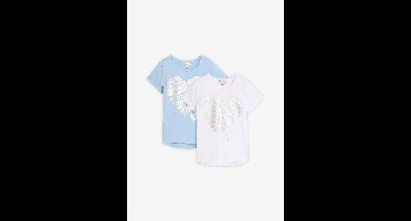 Meisjes T-shirt (set van 2) met katoen