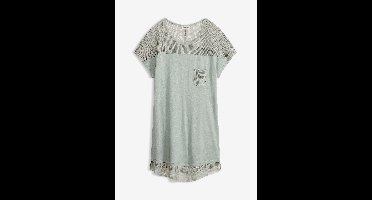 Lang strandshirt van viscose