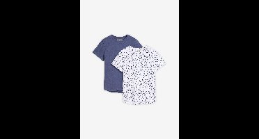 T-shirt van een elastische biologisch katoenmix (set van 2)