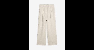Broek met decoratieve knoop van een viscose-mix