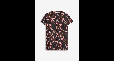 Blouse van viscose met korte mouwen