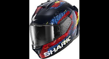 SHARK D-Skwal 3 Speed-Vib, Integraalhelm, Blauw-Rood-Blauw BRB