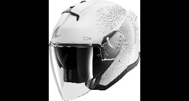 SHARK Skwal Jet SP Lyne, Jethelm of scooter helm, Wit-Zilver-Zilver WSS