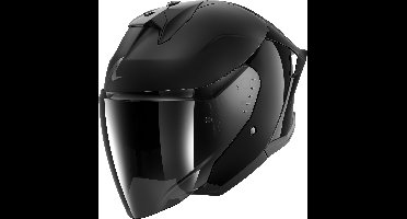 SHARK Skwal Jet Cup Dark Shadow, Jethelm of scooter helm, Dual Zwart BLK