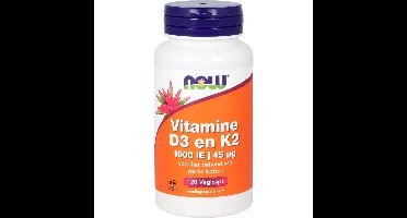 Vitamine D3 1000 IE en Vitamine K2 45 mcg