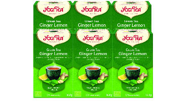 Yogi Tea Green Tea Ginger Lemon Voordeelverpakking