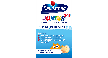 Davitamon Junior 3+ Kauwtablet Vitamines Multivrucht