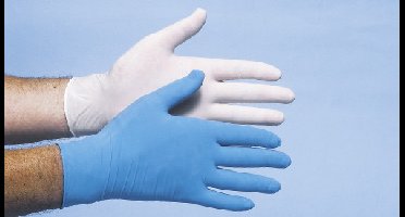 CMT Handschoenen Latex Gepoederd Naturel