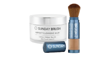 Sunday Brush Protect & Cleanse Set - Tan