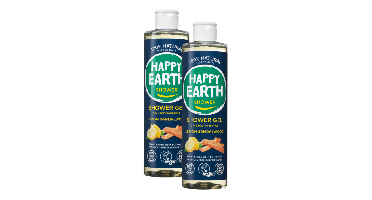 Happy Earth 100% Natural Shower Gel 3in1 Lemon Sandalwood Duoverpakking