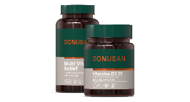 Bonusan Multi Vital Forte Actief + Bonusan Vitamine D3 25 - Combiset