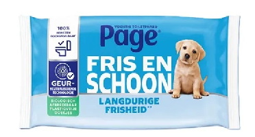 Page Fris En Schoon Vochtig Toiletpapier